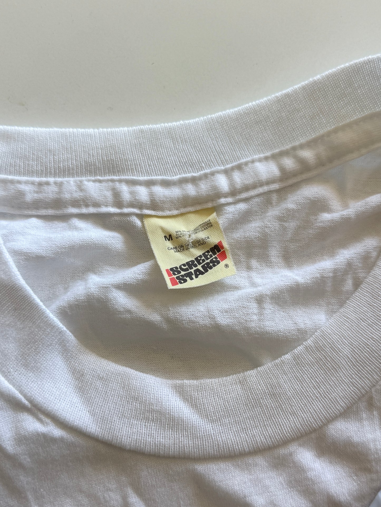 BABYCHAM SCREEN STARS 70S WHITE T SHIRT
