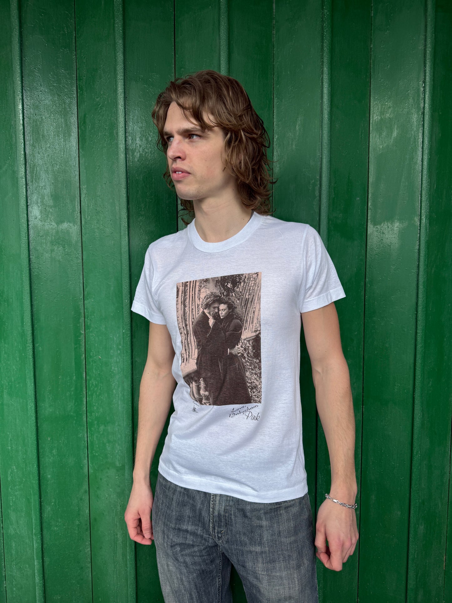 BABYCHAM SCREEN STARS 70S WHITE T SHIRT