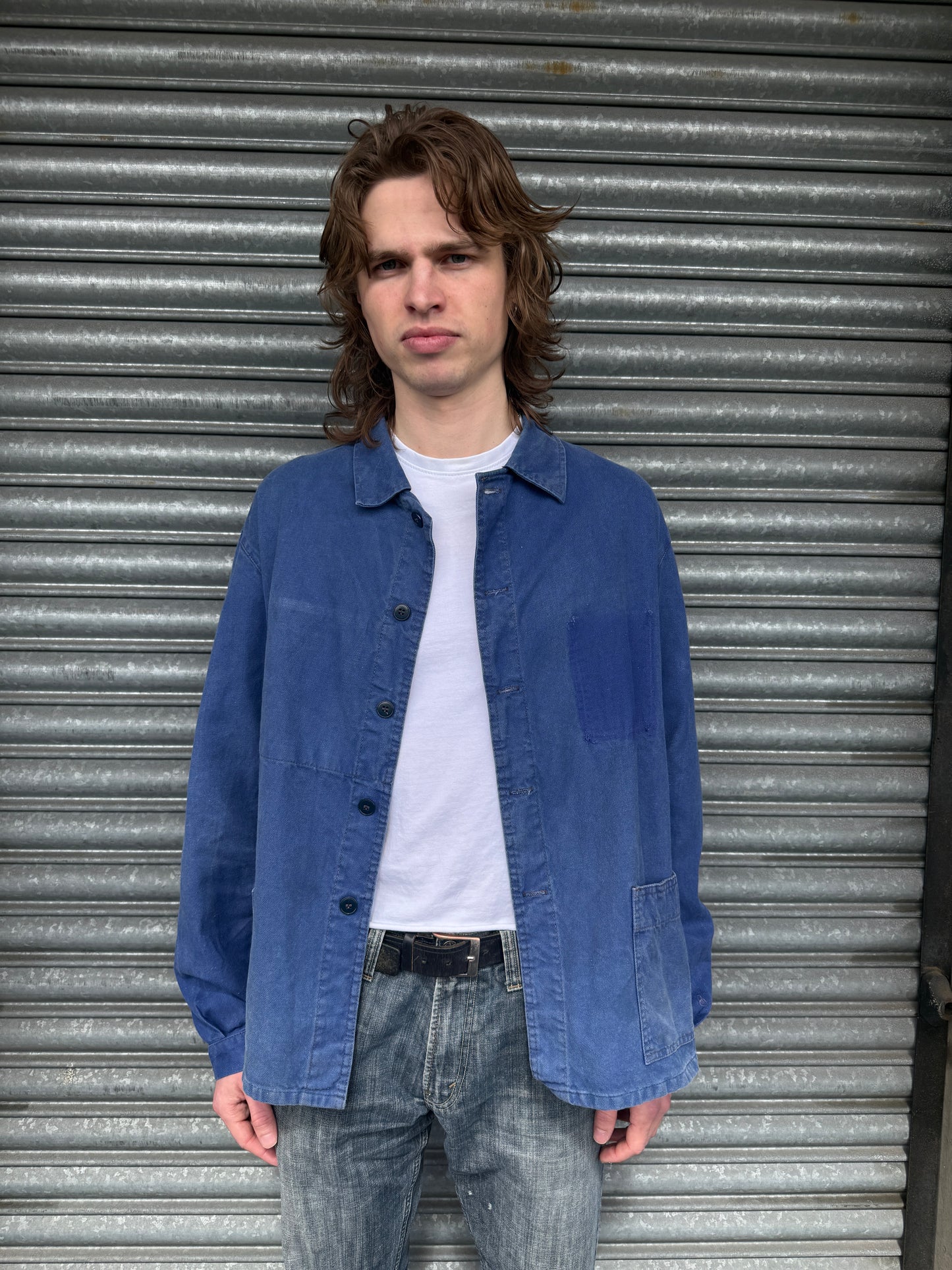 1960S INDIGO BLUE FRENCH CHORE JACKET