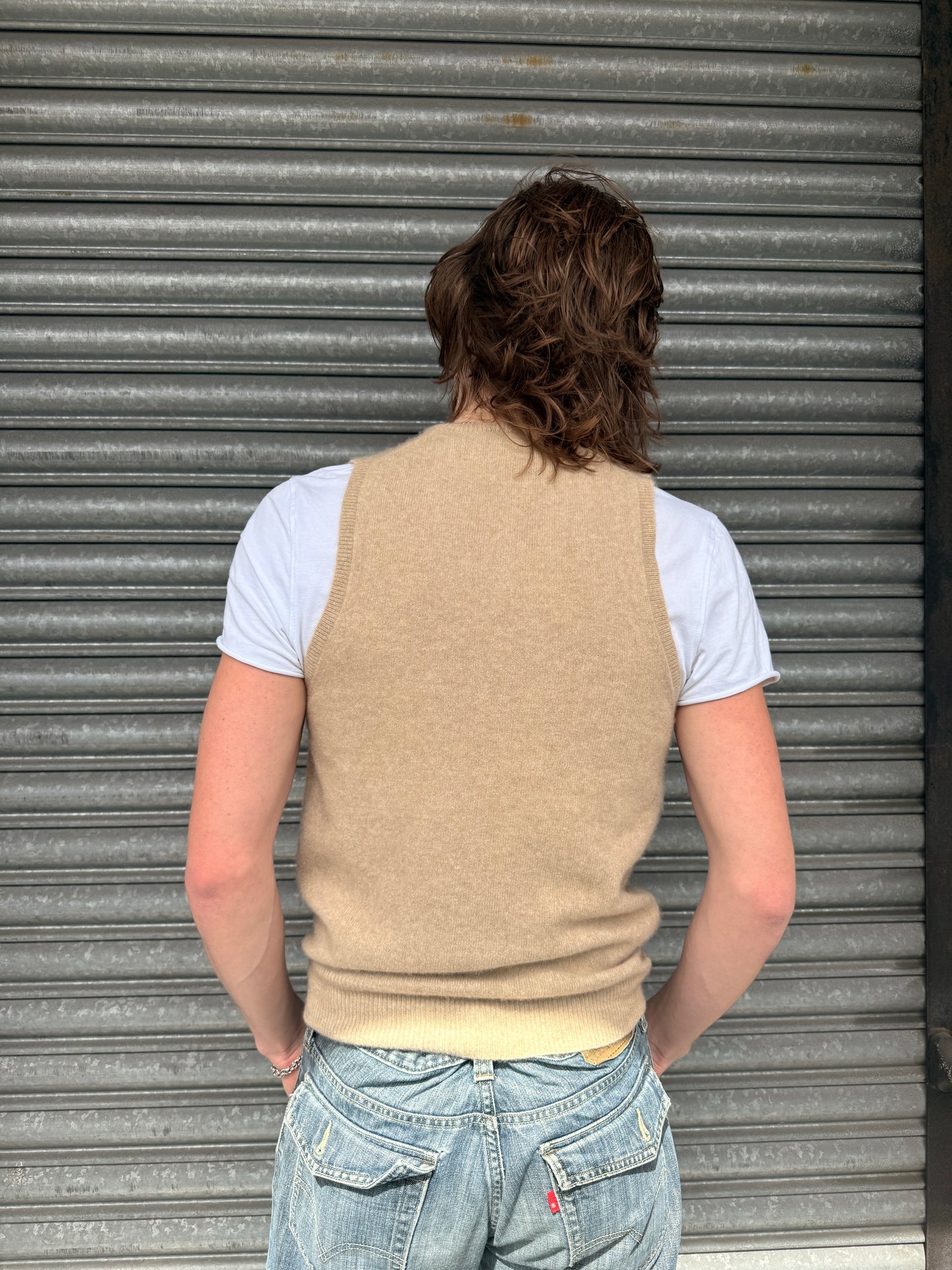 1940S CASHMERE CAMEL VEST