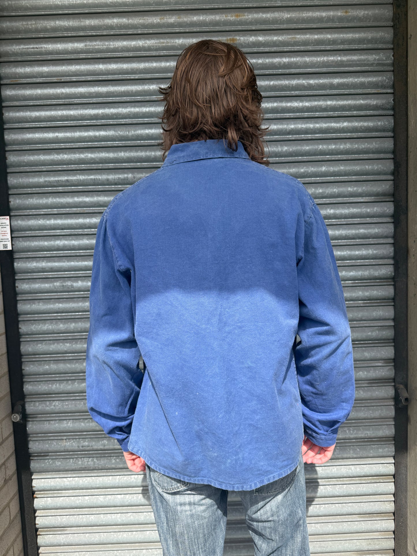 1960S INDIGO BLUE FRENCH CHORE JACKET