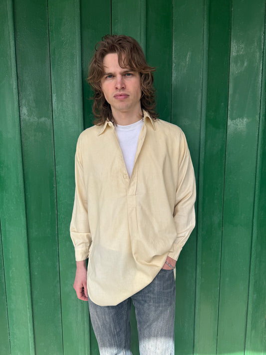 1940S CREAM WOOL SHIRT