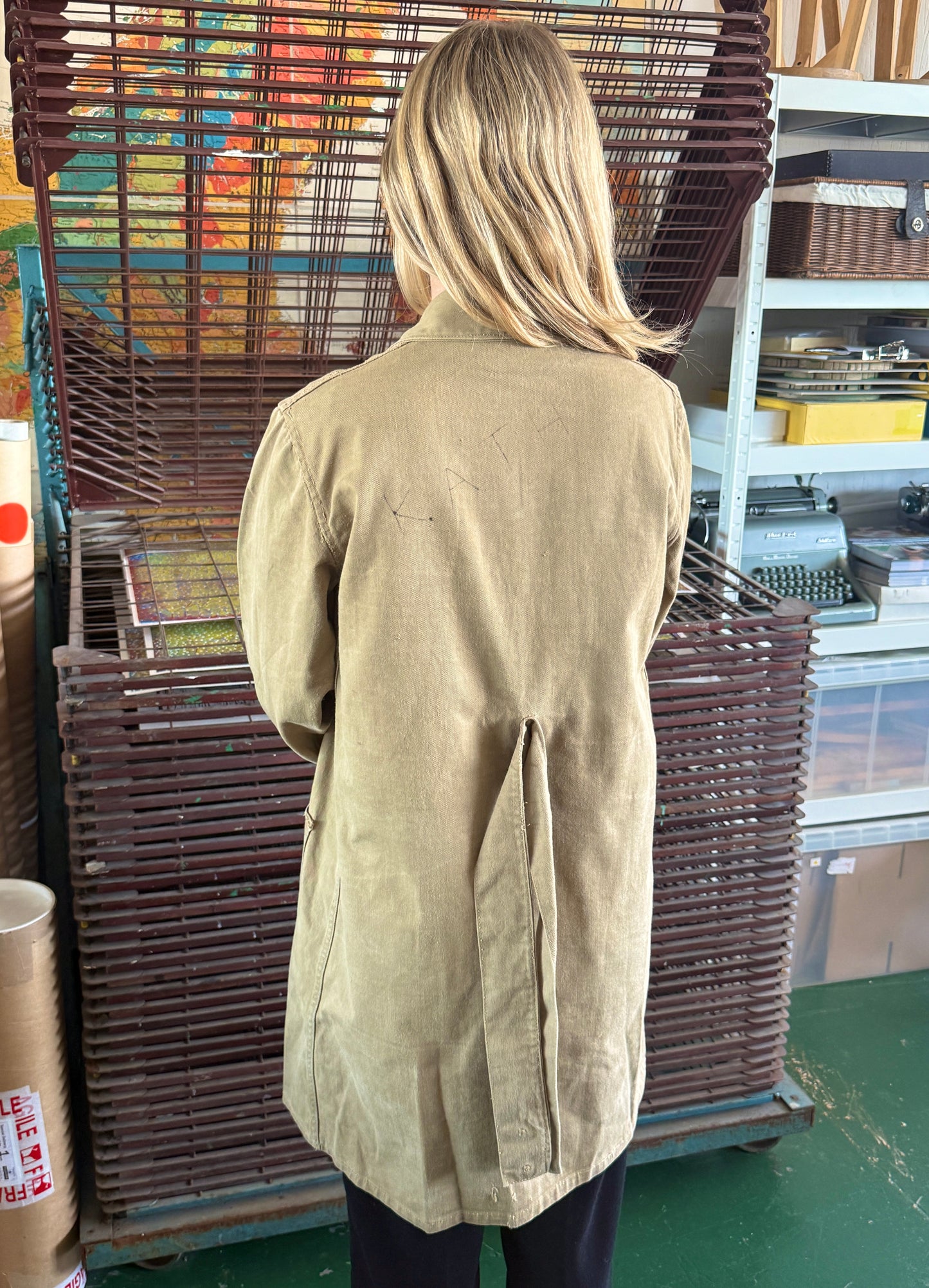 1940S WW2 WOMENS LAND ARMY OVERCOAT