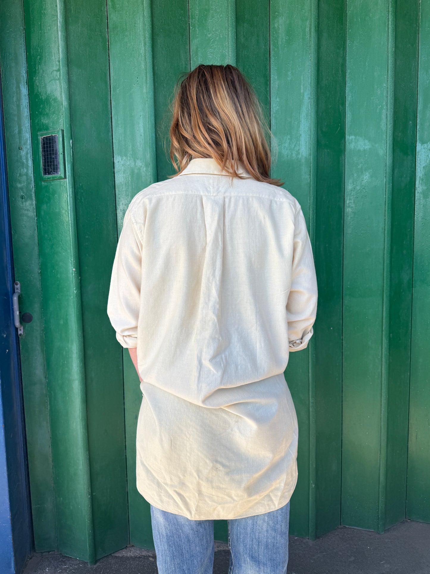 1940S CREAM WOOL SHIRT