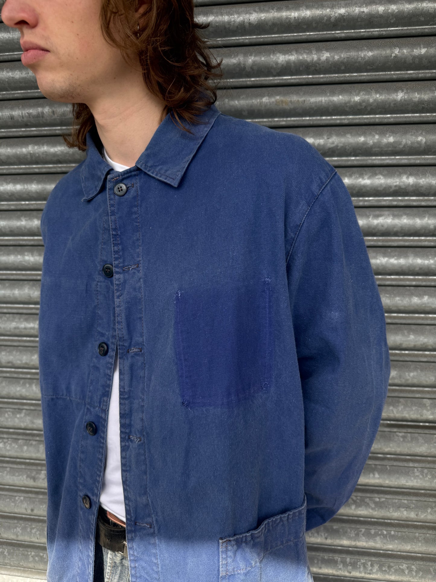 1960S INDIGO BLUE FRENCH CHORE JACKET