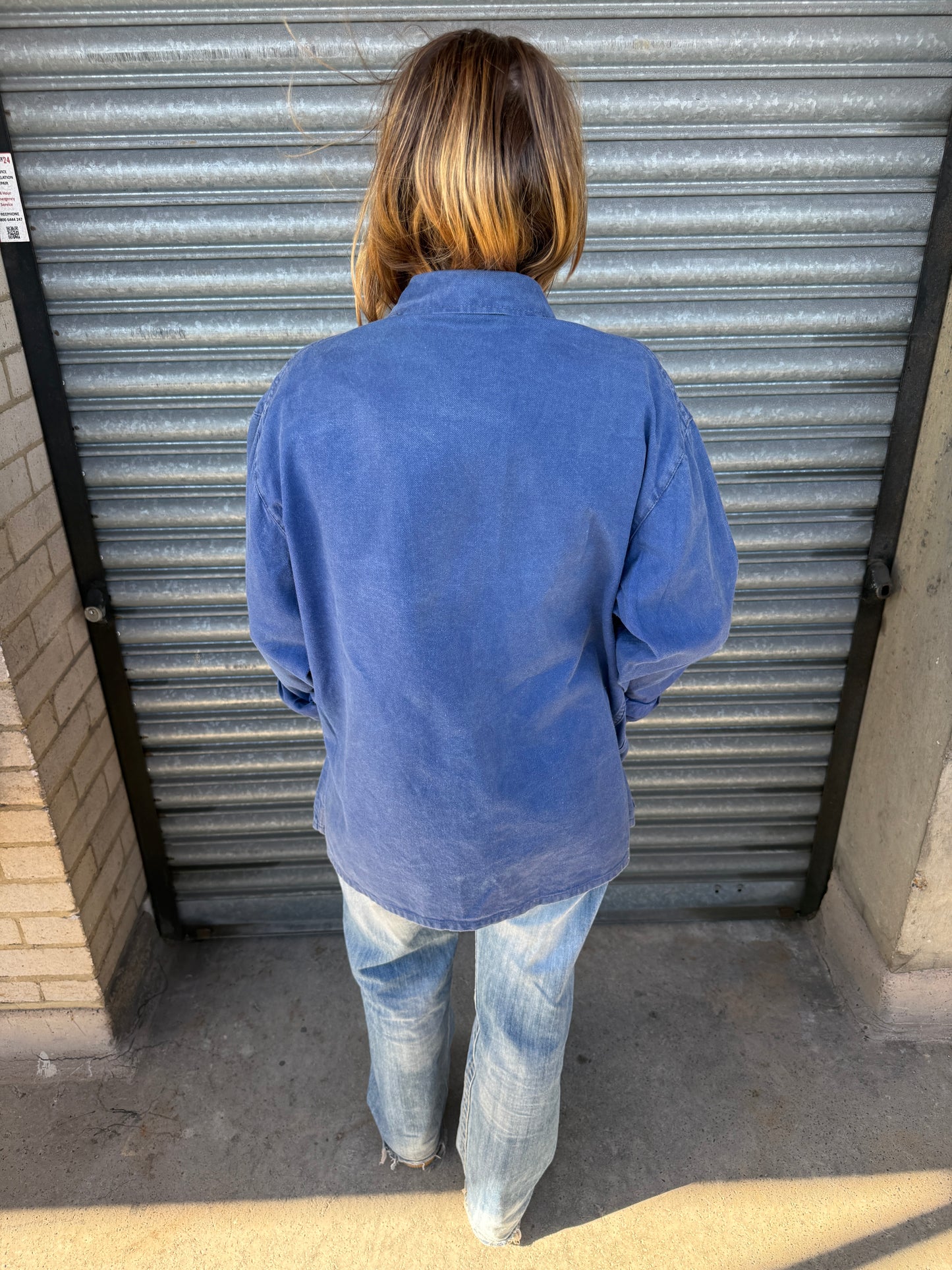 1960S INDIGO BLUE FRENCH CHORE JACKET