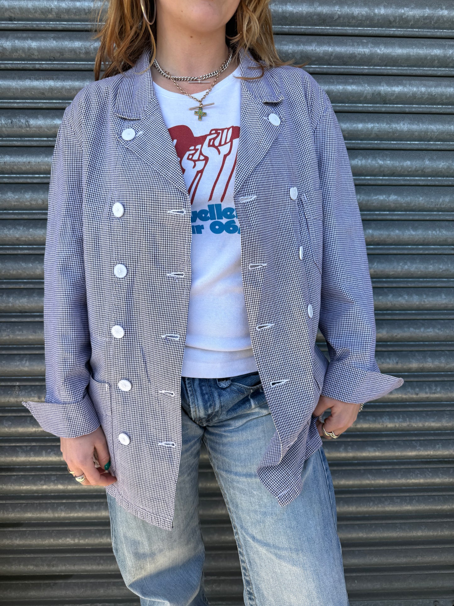 1960S FRENCH BUTCHER JACKET