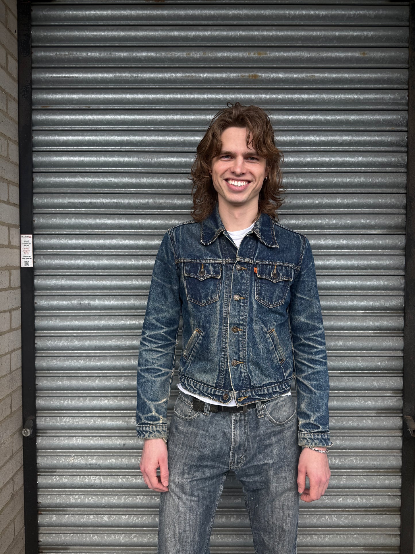 1990S LEVIS ORANGE TAB TRUCKER JACKET