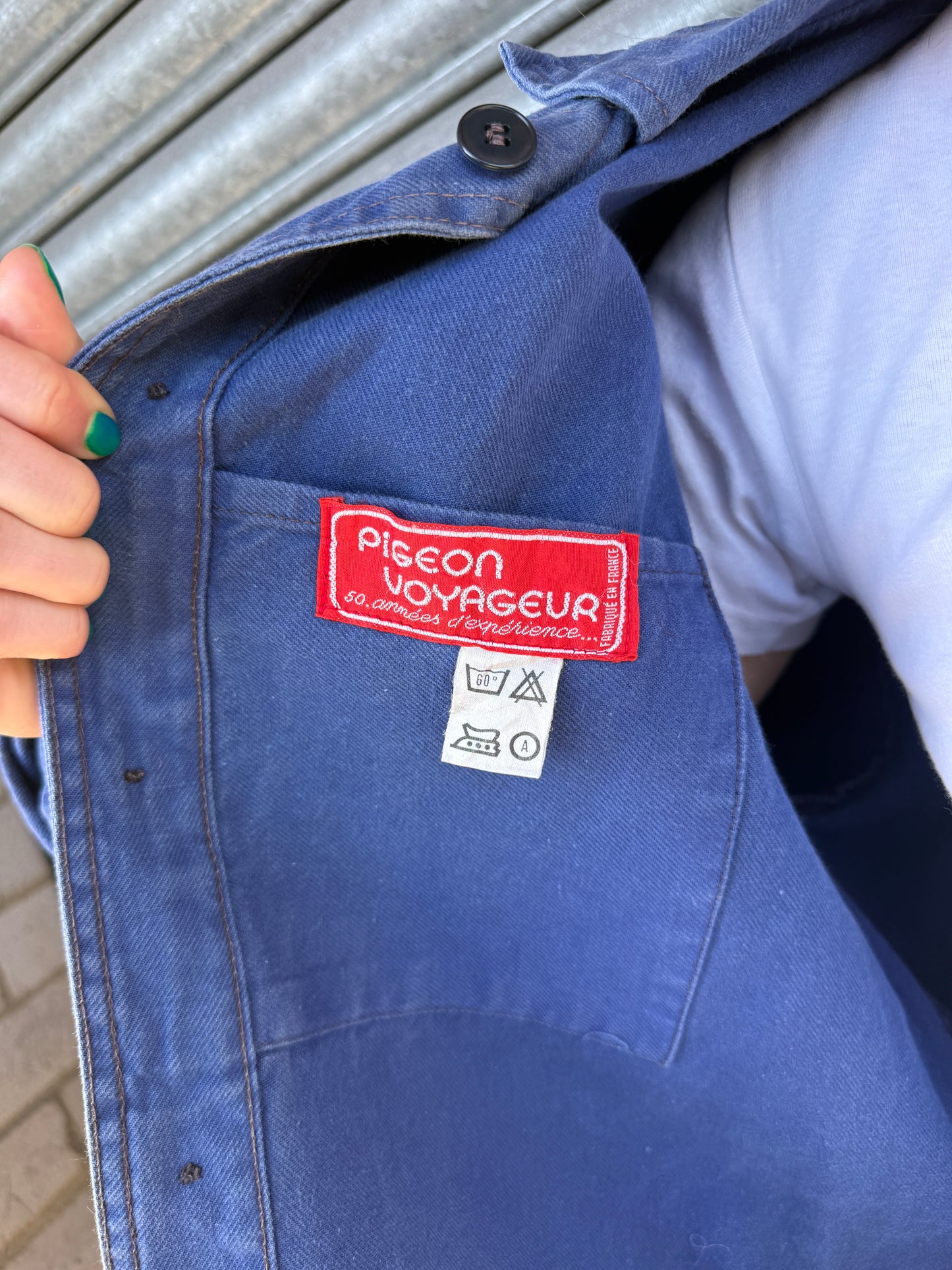 1960S INDIGO BLUE FRENCH CHORE JACKET
