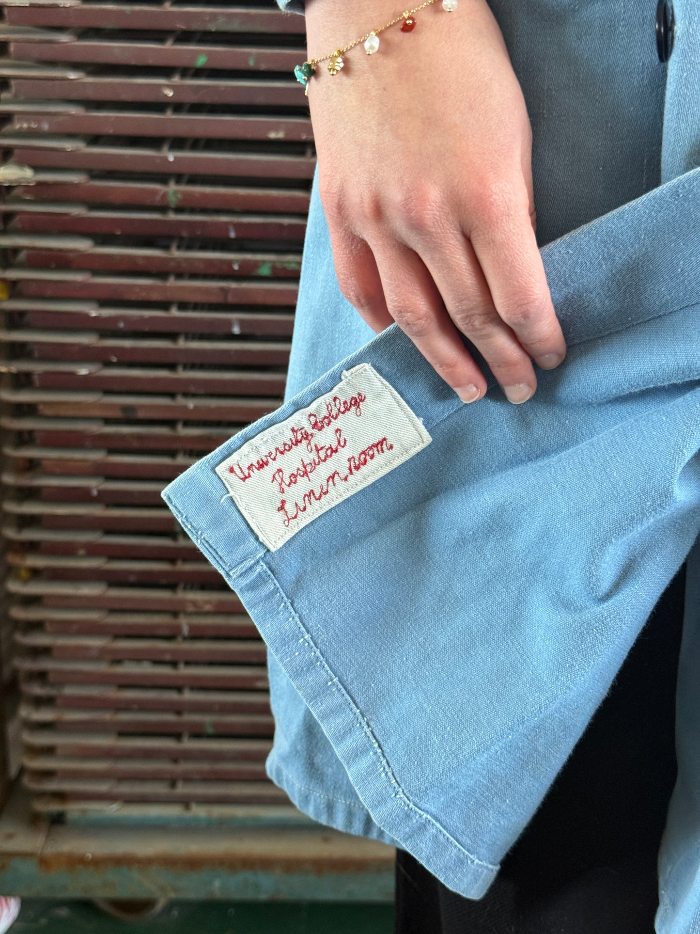 1940S WW2 BABY BLUE OVERCOAT
