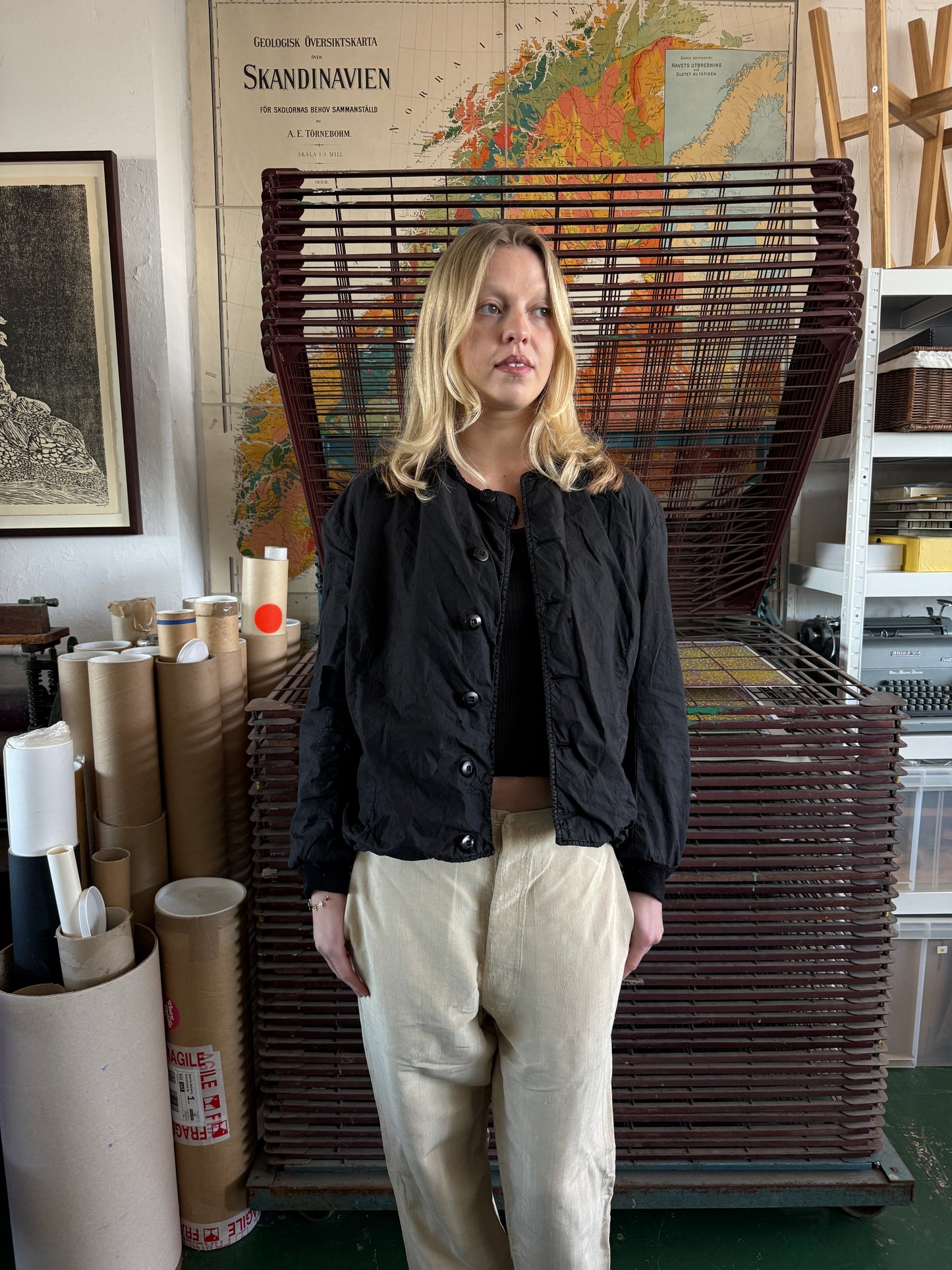 1970S OVERDYED SWISS MILITARY LINER