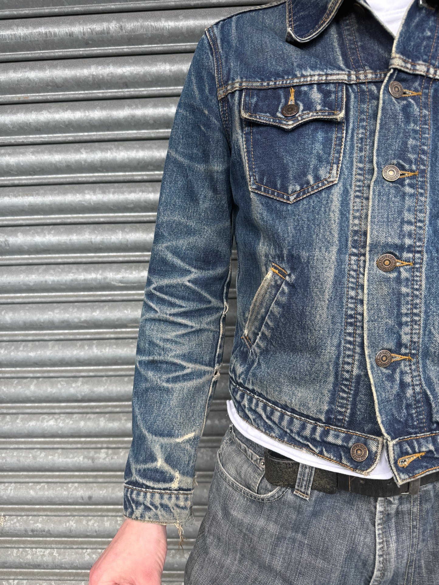 1990S LEVIS ORANGE TAB TRUCKER JACKET