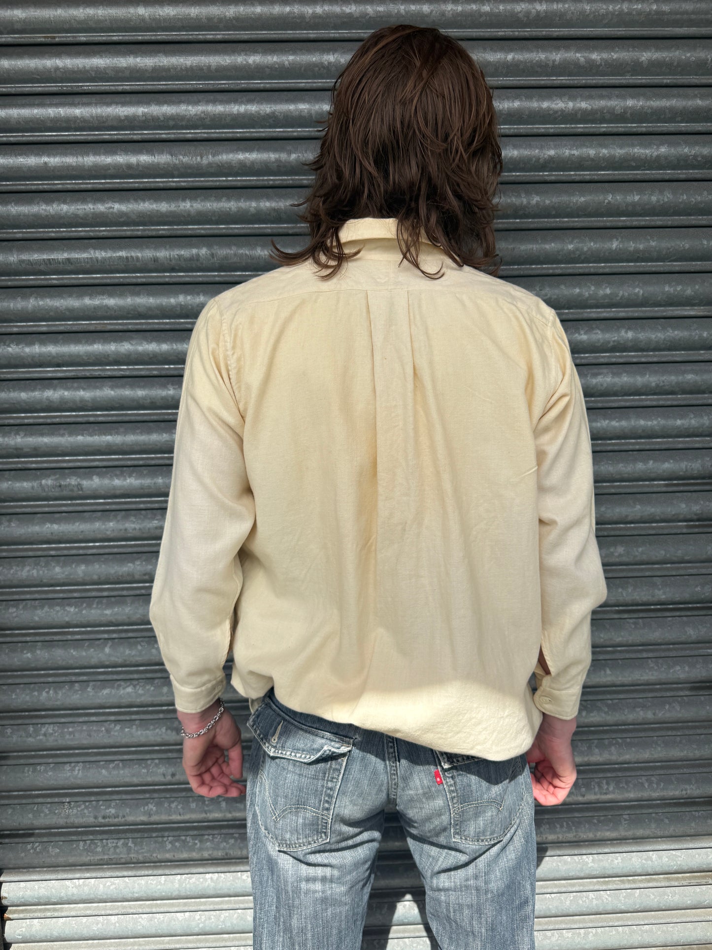 1940S CREAM WOOL SHIRT