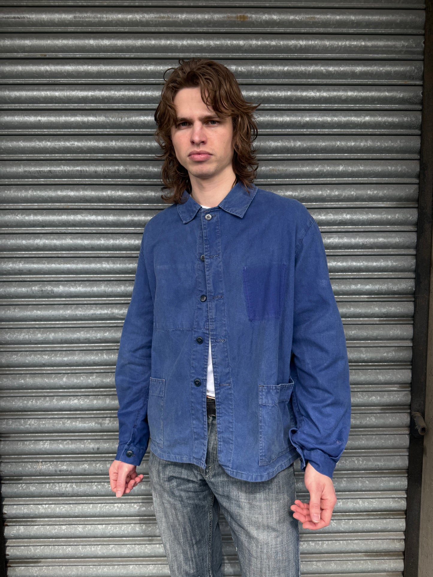 1960S INDIGO BLUE FRENCH CHORE JACKET