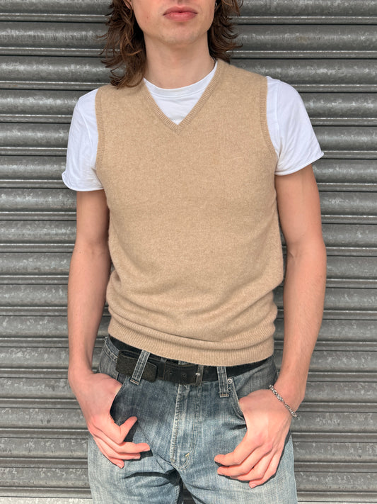 1940S CASHMERE CAMEL VEST