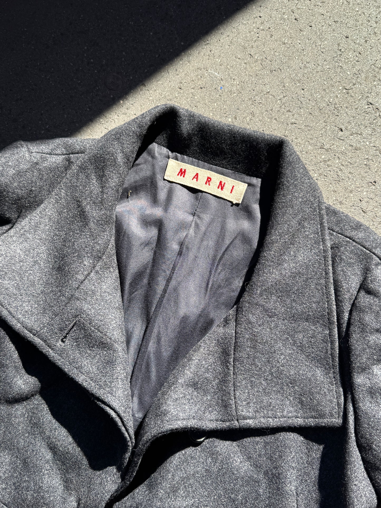 2000S MARNI GREY WOOL JACKET